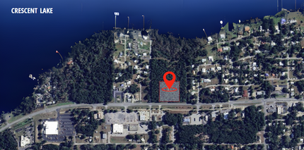 North Summit St at Grove Avenue & Palm Avenue, Crescent City, FL - VUE AÉRIENNE  vue de carte