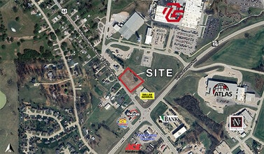 N Kingshighway St, Perryville, MO - Vue aérienne vue de carte