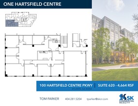 100 Hartsfield Centre Pky, Atlanta, GA à louer Plan de site– Image 1 sur 1