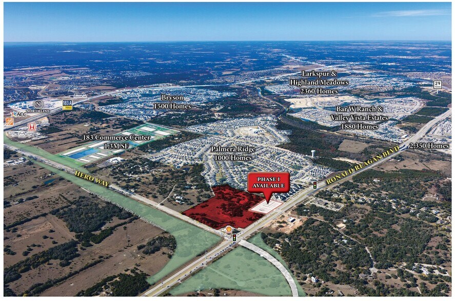 17709 Ronald Reagan Blvd, Leander, TX à louer - Aérien – Image 1 sur 5