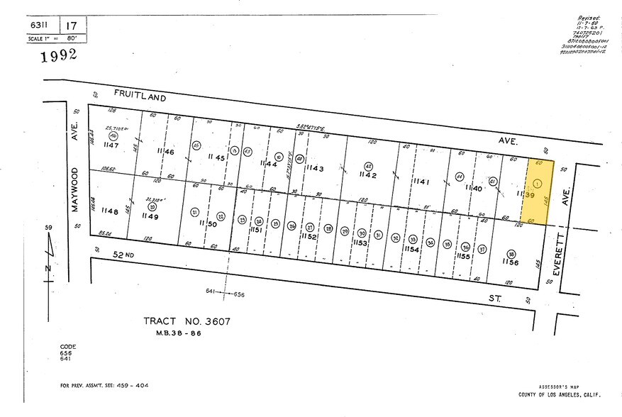 4383 Fruitland Ave, Vernon, CA à vendre - Plan cadastral – Image 2 sur 3