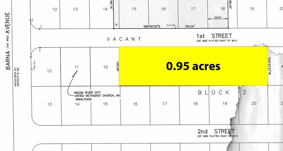 1st, Titusville, FL à vendre - Plan de site – Image 2 sur 2