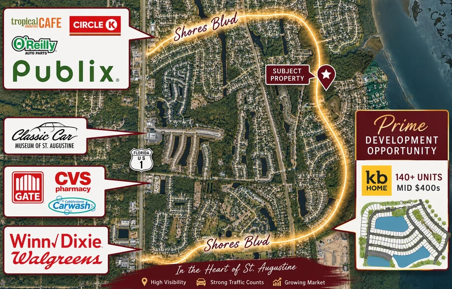 0 Shores Blvd, Saint Augustine, FL à vendre - Photo principale – Image 1 sur 1