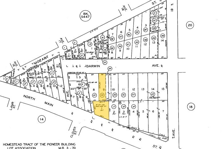 1815 N Main St, Los Angeles, CA à vendre - Plan cadastral – Image 2 sur 2