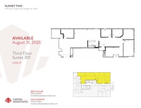 3909 Sunset Ridge Rd, Raleigh, NC à louer Plan d’étage– Image 1 sur 1