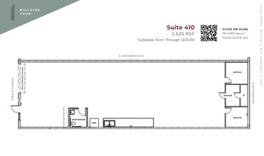 7601 S Congress Ave, Austin, TX à louer Plan d’étage– Image 2 sur 2