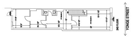 685 Yonge St, Toronto, ON à louer Plan d’étage– Image 2 sur 2