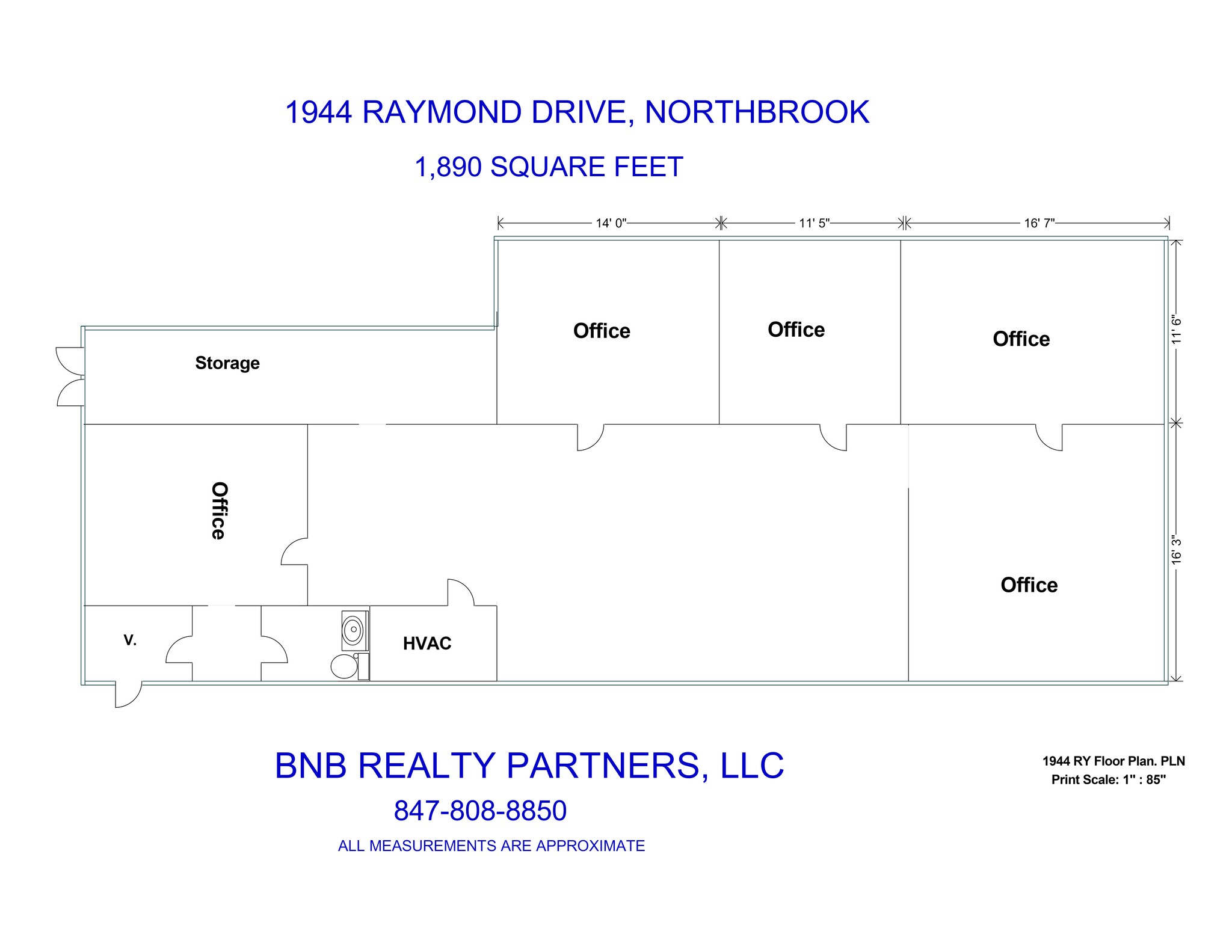 1910-1986 Raymond Dr, Northbrook, IL à louer Plan de site– Image 1 sur 1