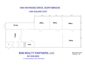 1910-1986 Raymond Dr, Northbrook, IL à louer Plan de site– Image 1 sur 1