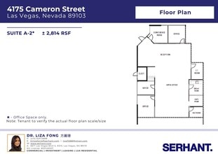 4175 Cameron St, Las Vegas, NV à louer Plan d’étage– Image 1 sur 2