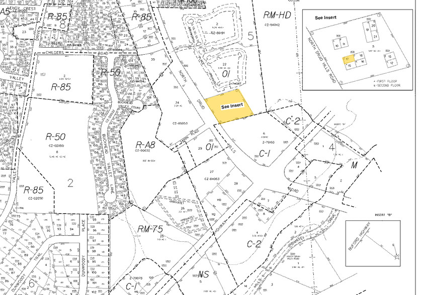 1936 N Druid Hills Rd NE, Atlanta, GA à louer - Plan cadastral – Image 2 sur 2