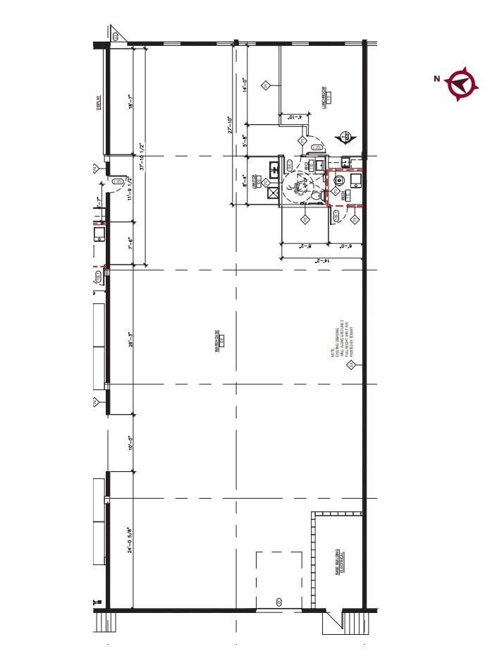 1301-1313 Hastings Cres SE, Calgary, AB à louer Plan d’étage– Image 1 sur 1