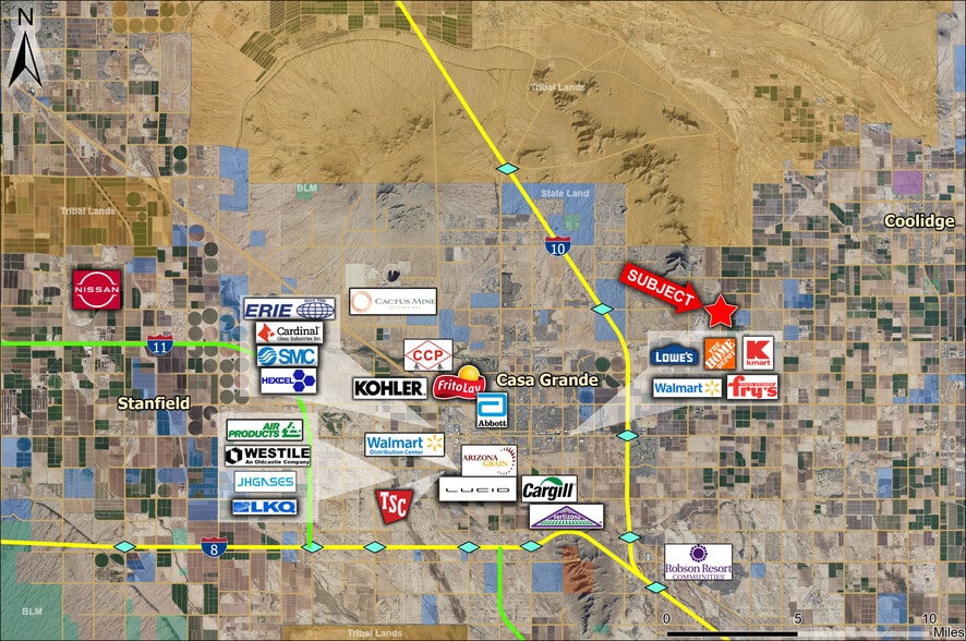 NEC McCartney & Toltec Buttes, Coolidge, AZ à vendre - Photo de l’immeuble – Image 3 sur 3
