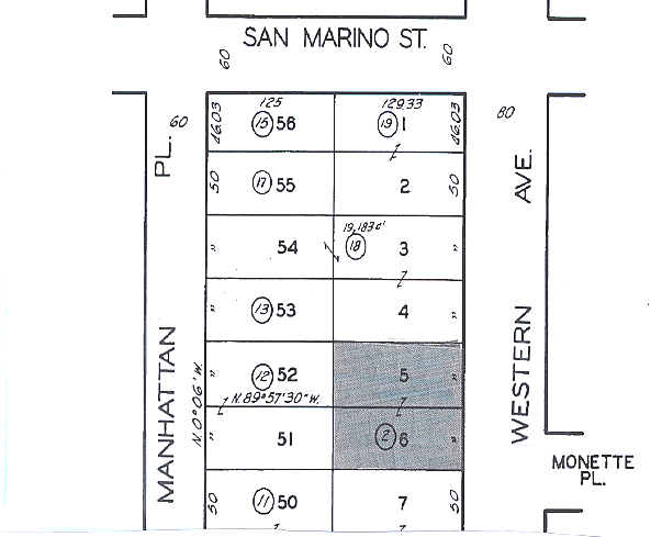 963 - 965 South Western Avenue, Los Angeles, CA à louer - Plan cadastral – Image 2 sur 24