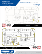 731 Alexander Rd, Princeton, NJ à louer Plan d’étage– Image 2 sur 2