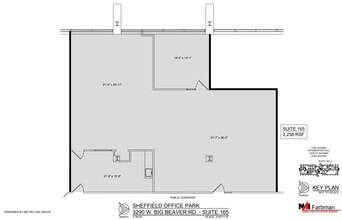 3310 W Big Beaver Rd, Troy, MI à louer Plan d’étage– Image 1 sur 1