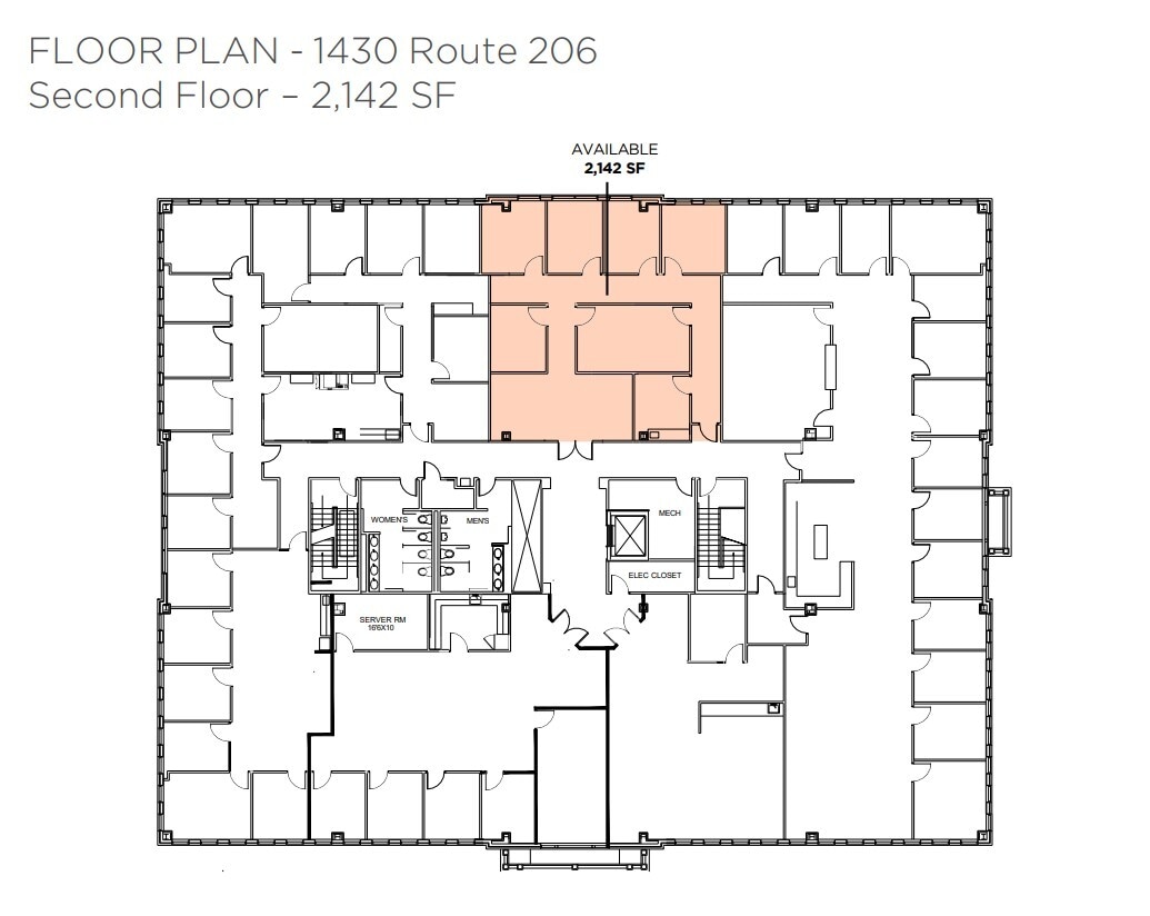 1420 Route 206, Bedminster, NJ à louer Plan d’étage– Image 1 sur 1