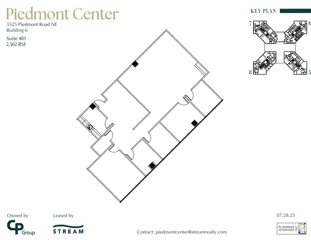 3495 Piedmont Rd NE, Atlanta, GA à louer Plan d’étage– Image 1 sur 1