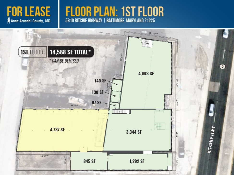 5810 Ritchie Hwy, Baltimore, MD à louer Plan d’étage– Image 1 sur 1