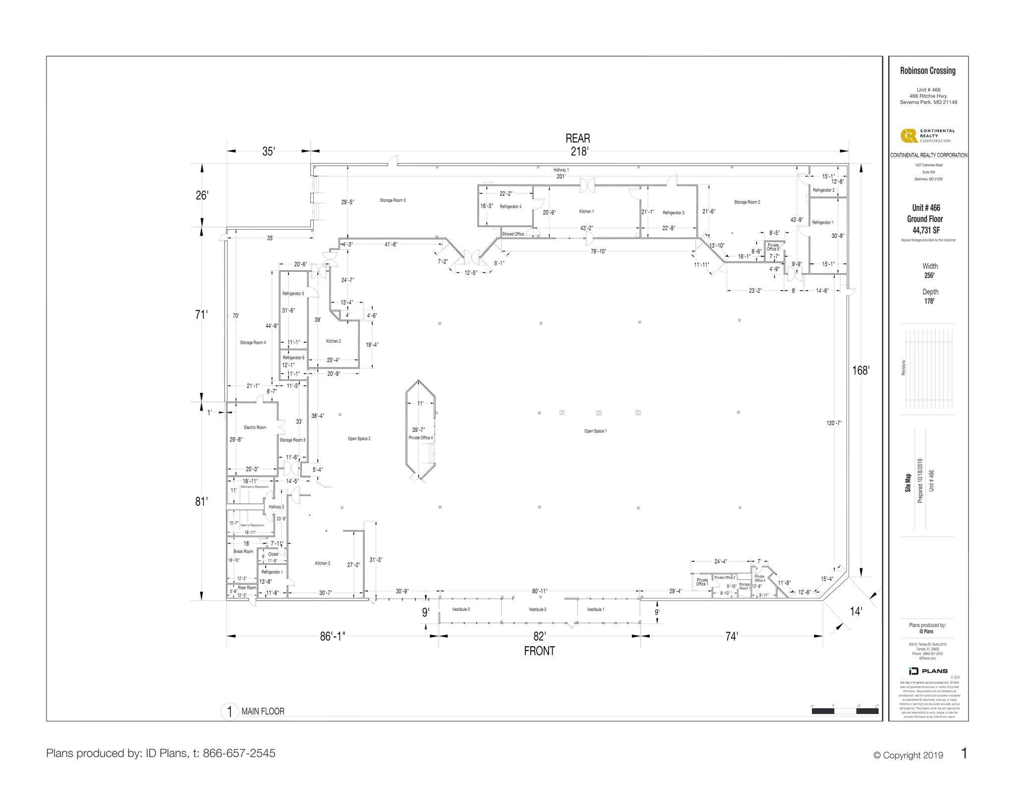 450 Ritchie Hwy, Severna Park, MD à louer Plan de site– Image 1 sur 1