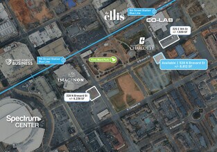 528 N Brevard St, Charlotte, NC - VUE AÉRIENNE vue de carte - Image1