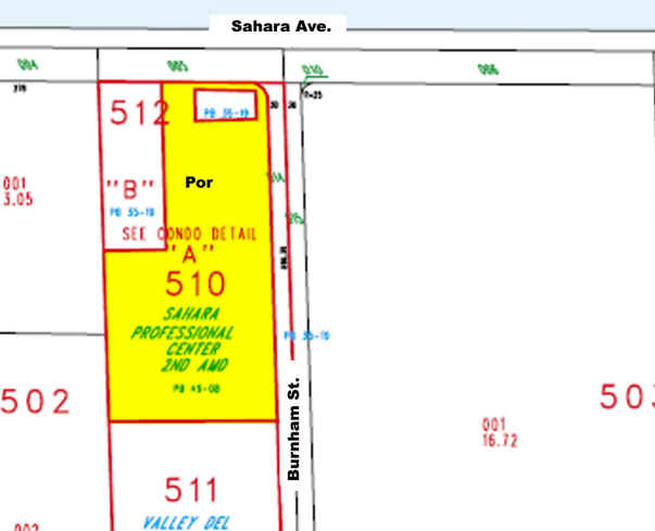 2065 E Sahara Ave, Las Vegas, NV à louer - Plan cadastral – Image 3 sur 6