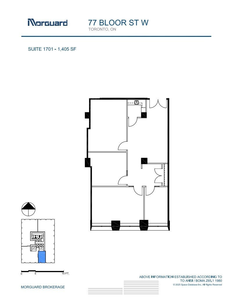 77 Bloor St W, Toronto, ON à louer Plan d’étage– Image 1 sur 1
