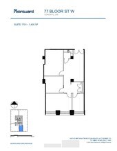77 Bloor St W, Toronto, ON à louer Plan d’étage– Image 1 sur 1