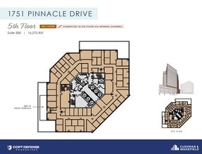 1751 Pinnacle Dr, McLean, VA à louer Plan d’étage– Image 1 sur 1