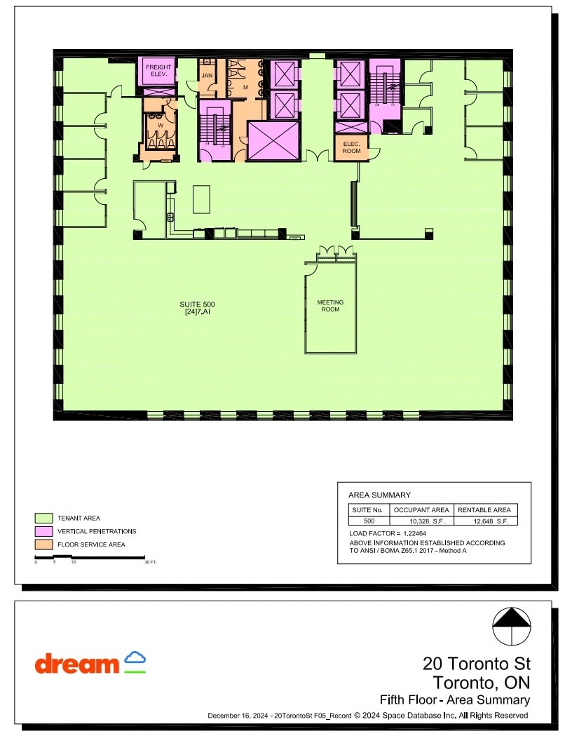 20 Toronto St, Toronto, ON à louer Plan d’étage– Image 1 sur 1