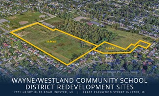 Plus de détails pour 21-Acre Multifamily Redevelopment Sites – Terrain à vendre, Inkster, MI