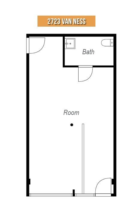 2723-2727 Van Ness Ave, San Francisco, CA à louer Plan d’étage– Image 1 sur 1