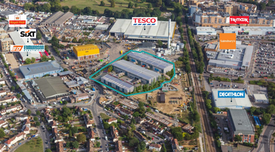 Factory Ln, Croydon, LND - VUE AÉRIENNE  vue de carte