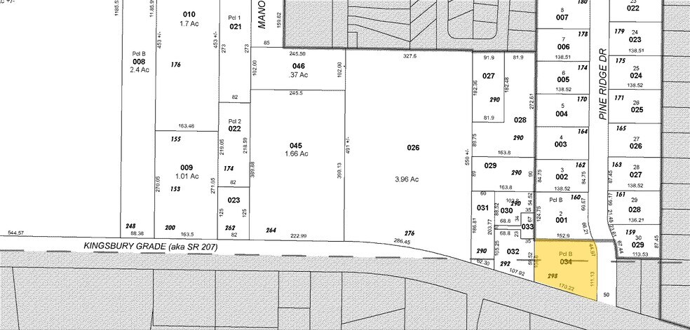 298 Kingsbury Grade, Stateline, NV à louer - Plan cadastral – Image 2 sur 2