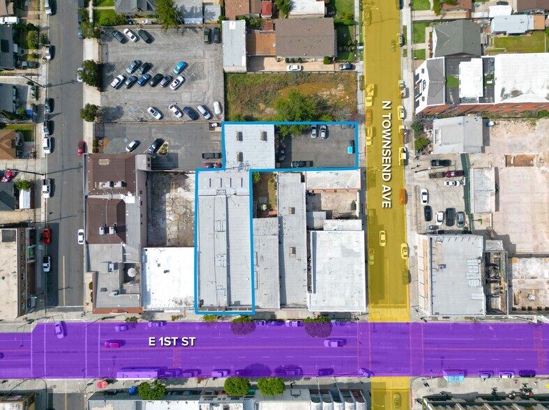 3613 E 1st St, Los Angeles, CA à vendre - Aérien – Image 3 sur 5