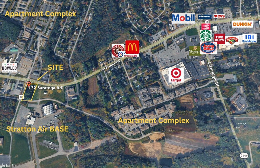 132 Saratoga Rd, Schenectady, NY à vendre - Aérien – Image 2 sur 6