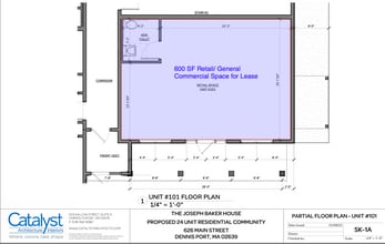 626 Main St, Dennis Port, MA à louer Plan d’étage– Image 2 sur 2