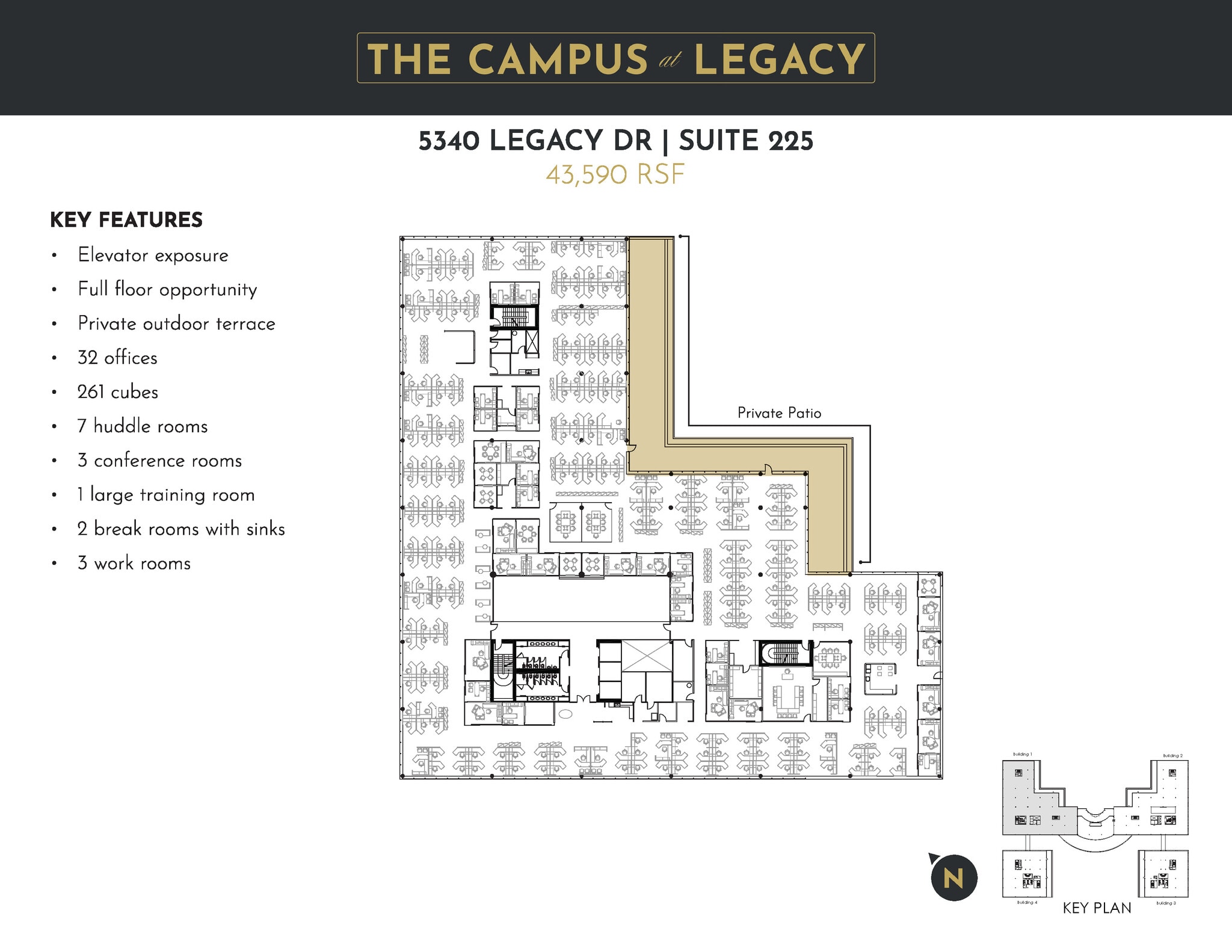 5340 Legacy Dr, Plano, TX à louer Plan d’étage– Image 1 sur 20