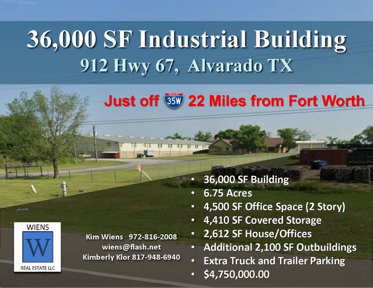 912 US-67, Alvarado, TX à vendre - Photo principale – Image 1 sur 8