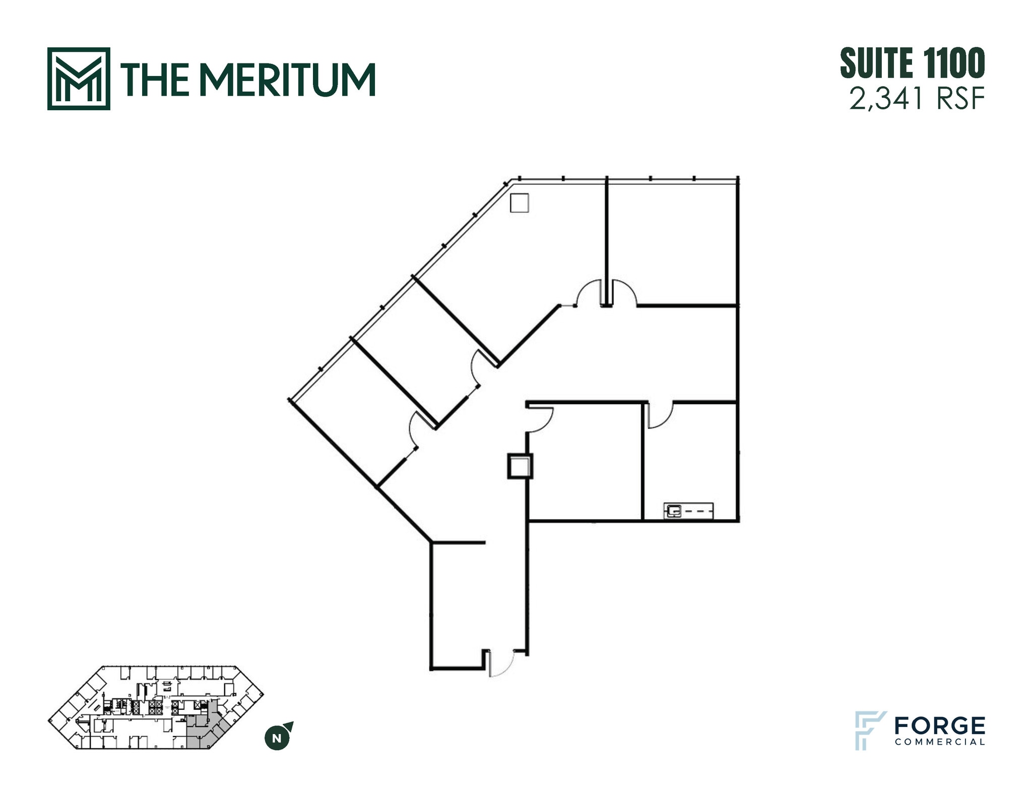 12221 Merit Dr, Dallas, TX à louer Plan d’étage– Image 1 sur 1