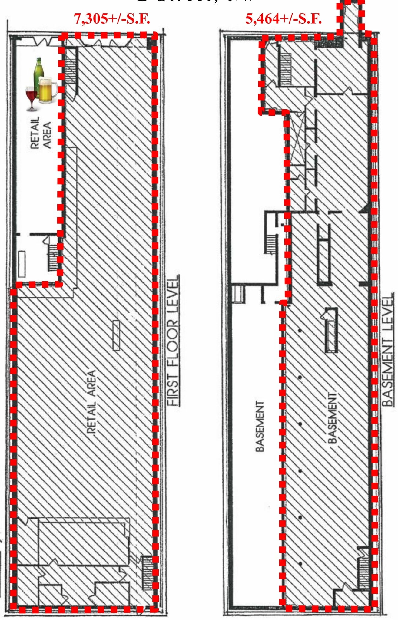 2125 E St NW, Washington, DC à louer Plan d’étage– Image 1 sur 2