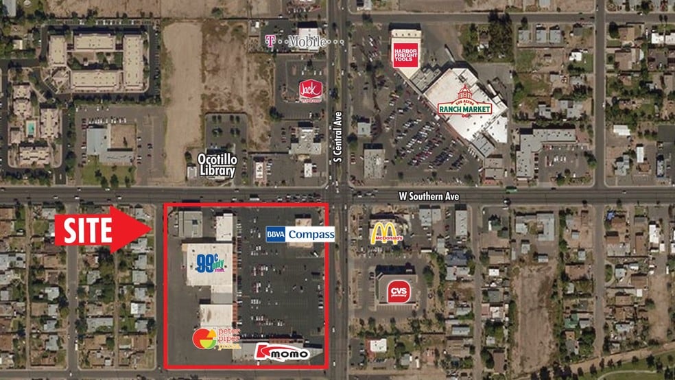 6000-6076 S Central Ave, Phoenix, AZ à louer - Plan cadastral – Image 2 sur 4