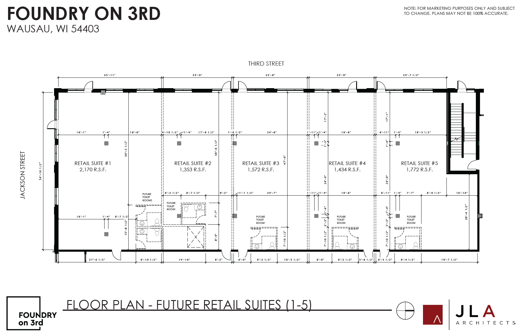 215 3rd St, Wausau, WI à louer Plan d’étage– Image 1 sur 2
