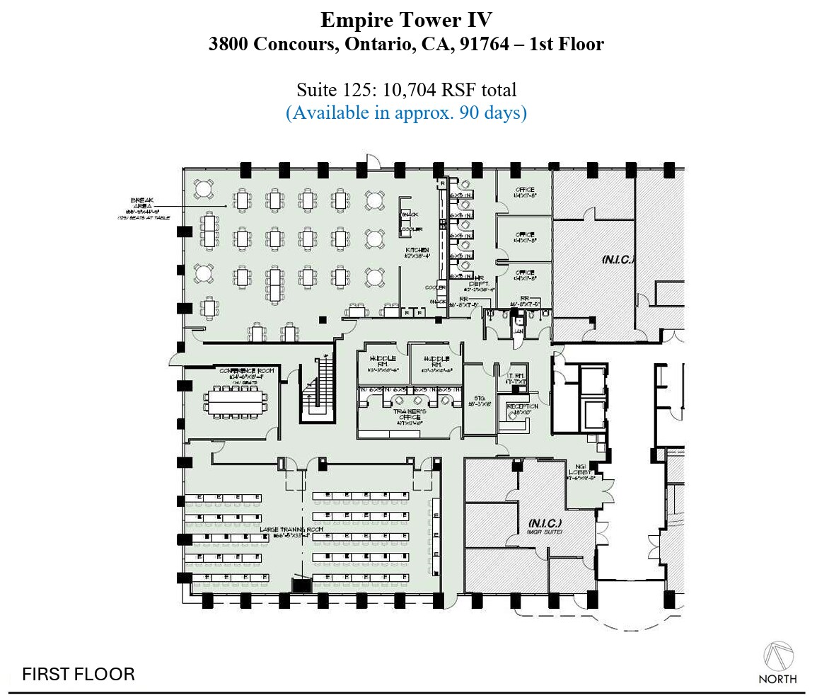 3800 Concours, Ontario, CA à louer Plan d’étage– Image 1 sur 1