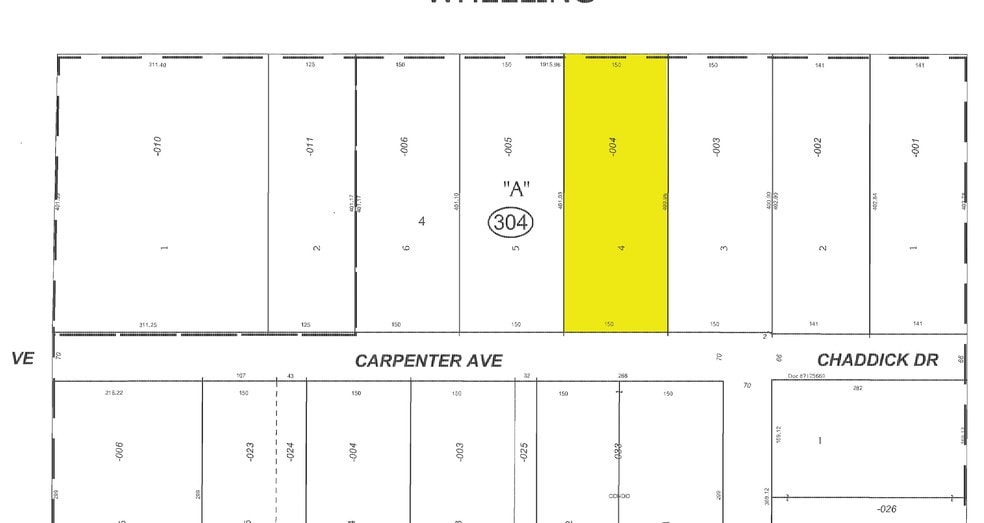 110-112 Carpenter Ave, Wheeling, IL à louer - Plan cadastral – Image 2 sur 21