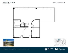 9601 Jones Rd, Houston, TX à louer Plan d’étage– Image 1 sur 2
