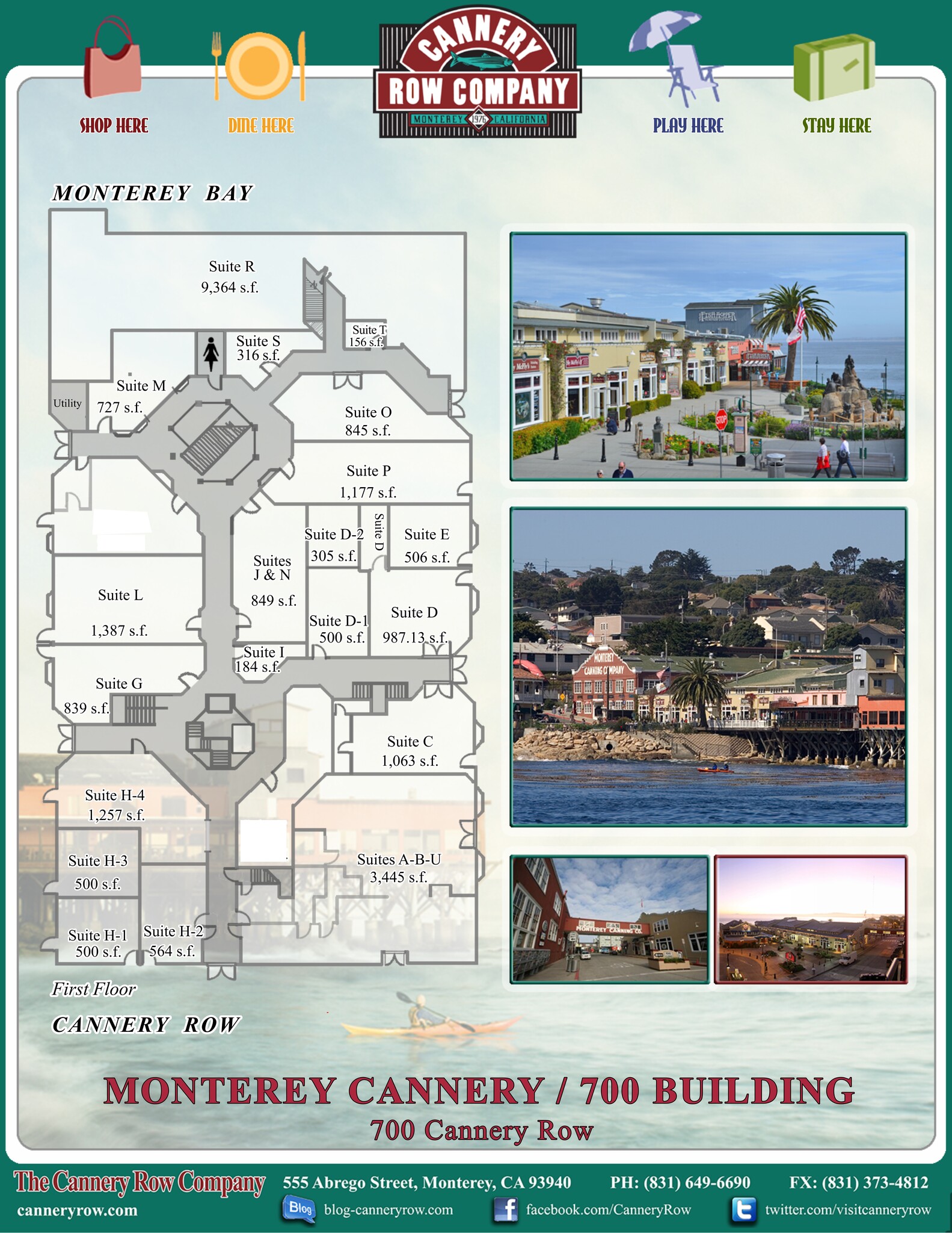 700 Cannery Row, Monterey, CA à louer Plan de site– Image 1 sur 5
