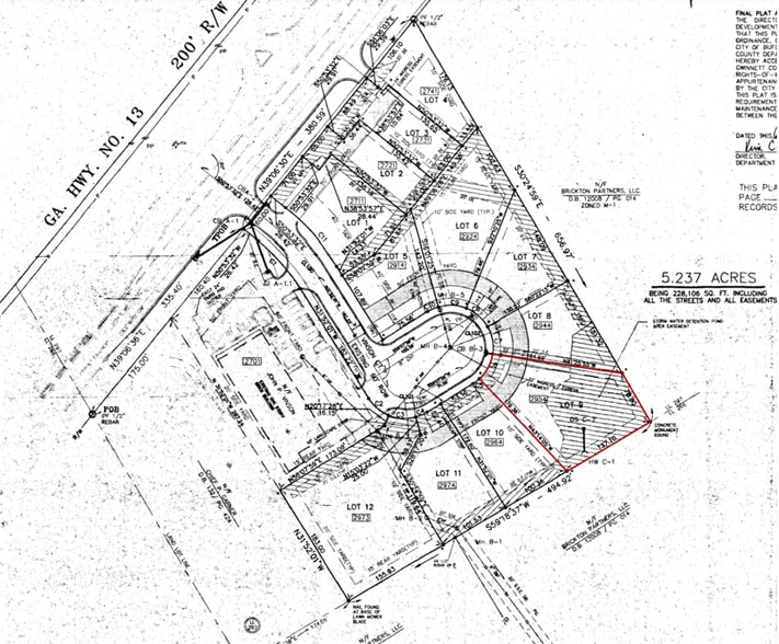 2954 Vinson Ct, Buford, GA à vendre - Plan de site – Image 3 sur 3