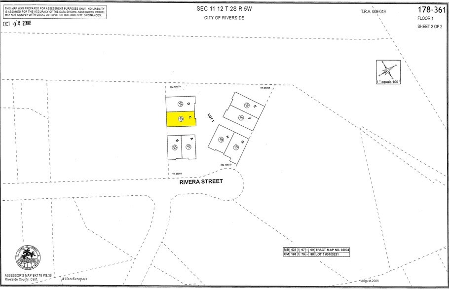 475 Rivera St, Riverside, CA à vendre - Plan cadastral – Image 3 sur 3