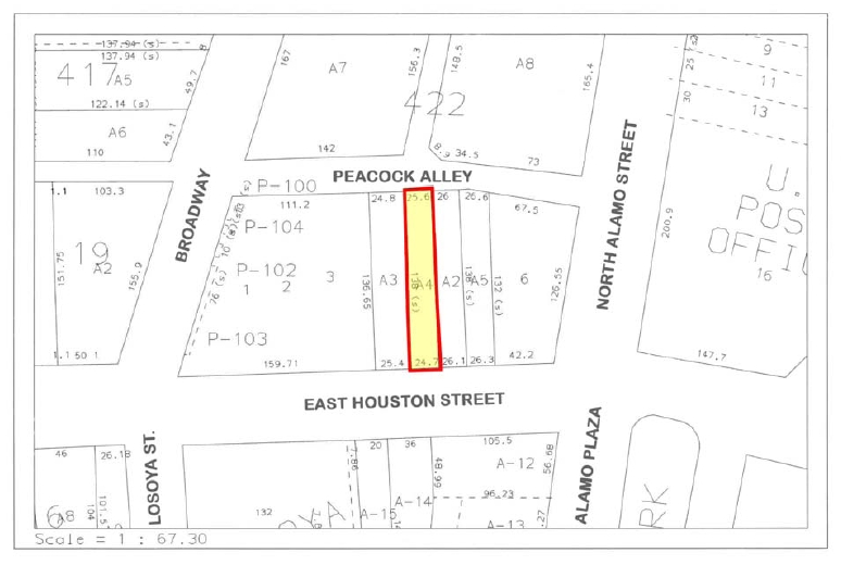 515 E Houston St, San Antonio, TX à louer - Plan cadastral – Image 2 sur 14